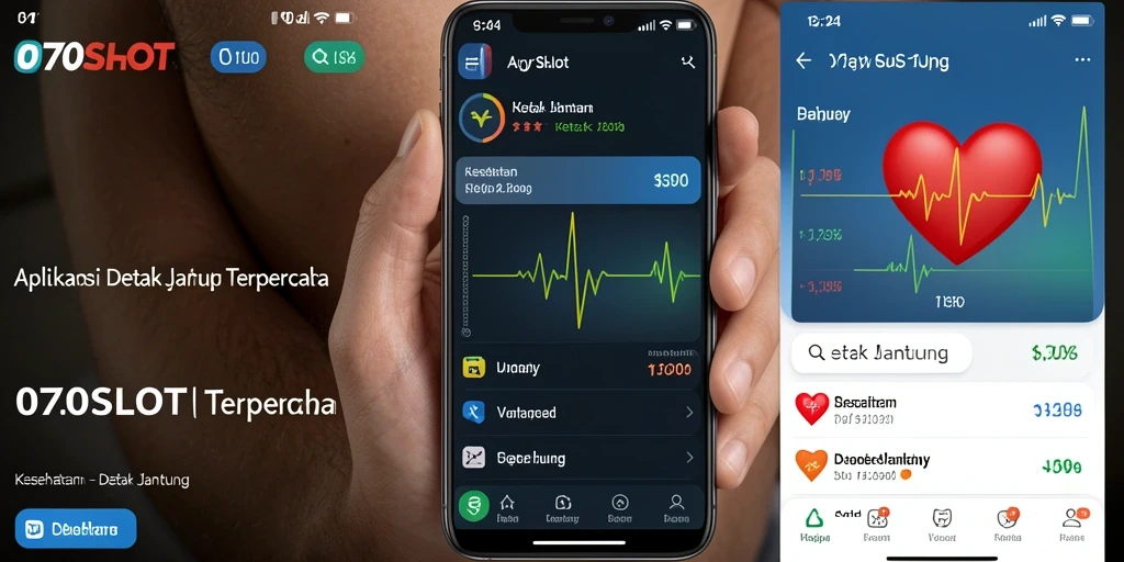 Tampilan antarmuka aplikasi Detak Jantung 070SLOT yang user-friendly.