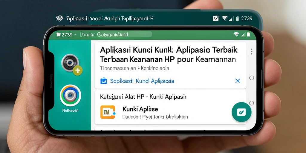 Tampilan antarmuka aplikasi Kunci Aplikasi 2739 yang sederhana dan menarik.