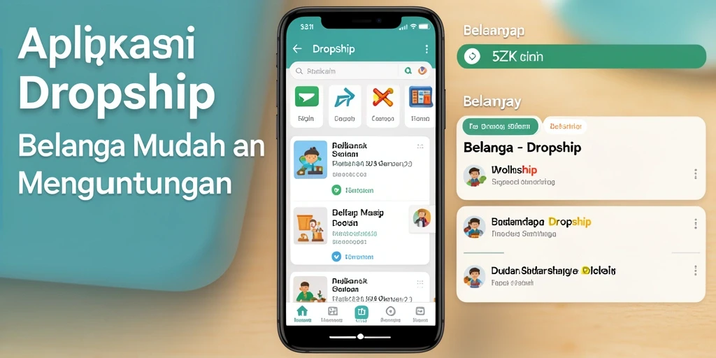 Tampilan antarmuka aplikasi 5ZK untuk proses dropship yang efisien.