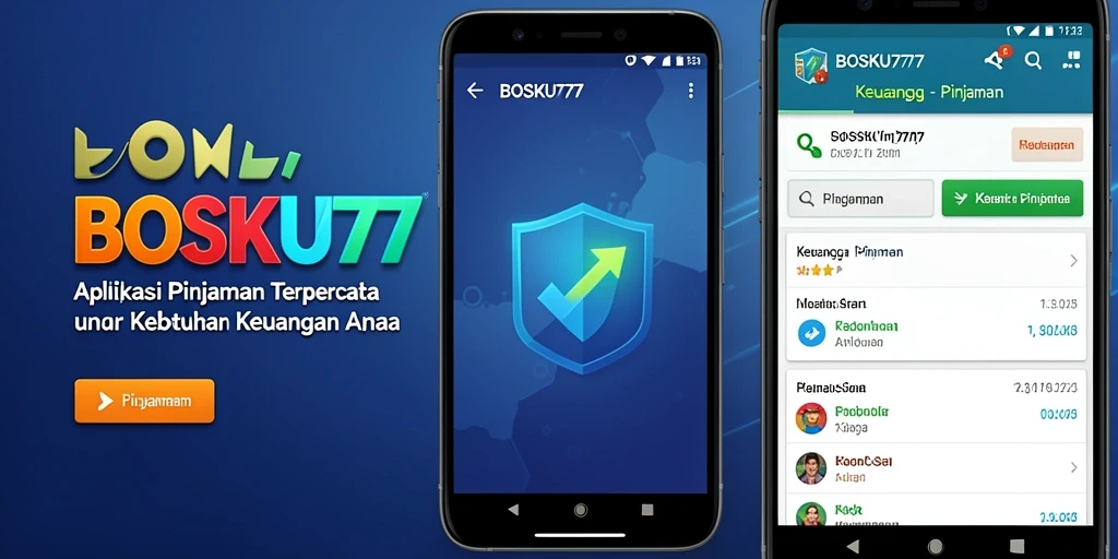 Antarmuka aplikasi BOSKU777 yang mudah digunakan untuk pengajuan pinjaman.