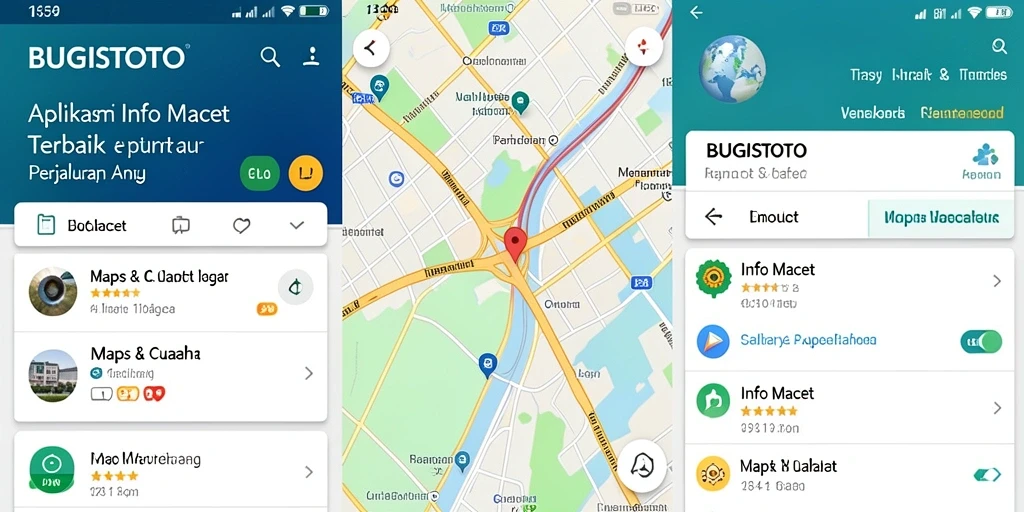 Tampilan antarmuka utama BUGISTOTO menampilkan informasi lalu lintas terkini.