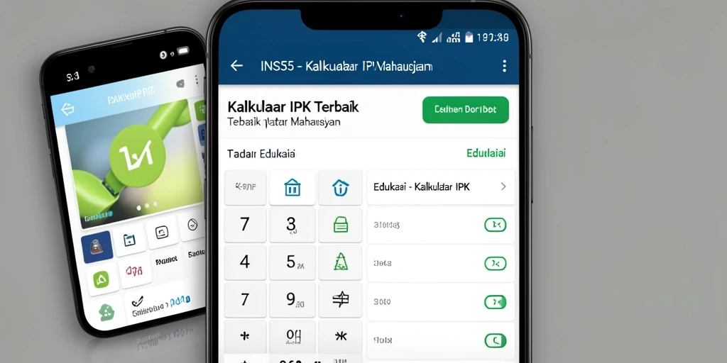 Tampilan antarmuka aplikasi INS55 yang sederhana dan fungsional.