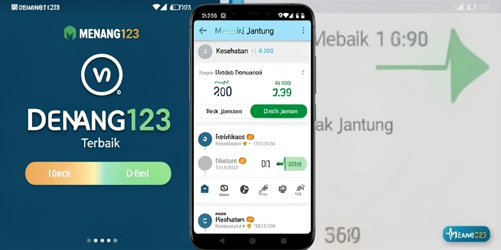Tampilan antarmuka aplikasi Detak Jantung yang informatif dan mudah digunakan.