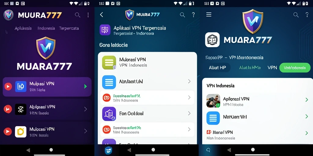 Tampilan antarmuka MUARA777 yang intuitif untuk penggunaan VPN Indonesia.