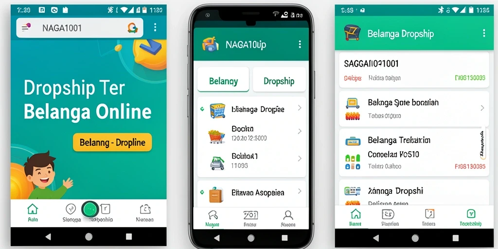 Antarmuka NAGA1001 menampilkan fitur dropship yang memudahkan pengguna.