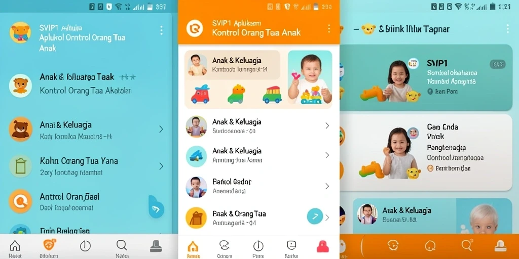 Antarmuka pengguna <strong>SVIP1</strong> yang ramah untuk kontrol orang tua.