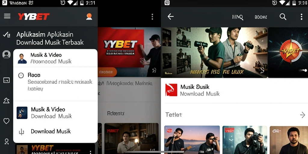 Tampilan antarmuka aplikasi YYBET untuk Download Musik yang menarik.