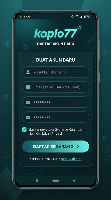 Cara Mudah Buat Akun Baru di koplo77